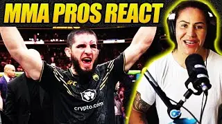 MMA Pros React 😲Islam Makhachev submits Dustin Poirier 👊 UFC 302