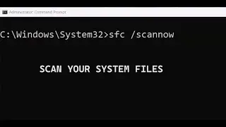 how to scan your system files in CMD