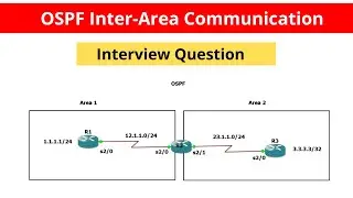 OSPF Inter-Area Communication | Interview Question for Network Engineer | 