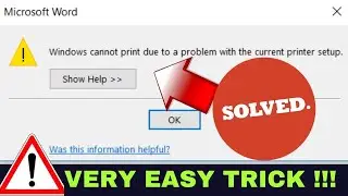 How To Fix Windows Cannot Print Due To A Problem With The Current Printer Setup