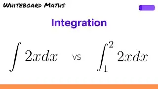 Indefinite vs definite integration