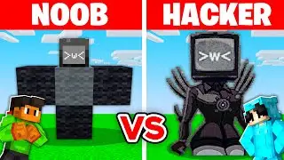 NOOB vs HACKER: I Cheated in a TV WOMAN Build Challenge!