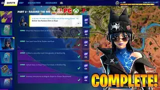 How To COMPLETE ALL PART 2: RAIDING THE RIG QUEST CHALLENGES in Fortnite! (Free Rewards Quests)