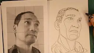 Week 3.2, Major Assignment 1, Contour Self-Portrait, Demo 2/2