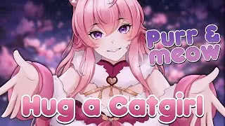 ASMR | Hugs with a Catgirl!🐱💕 [Purring] [Meowing] [3DIO]