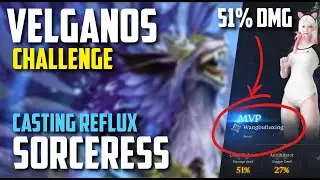 [Lost Ark] Velganos - 51% DMG MVP Casting Reflux Sorceress | Challenge Guardian Raid