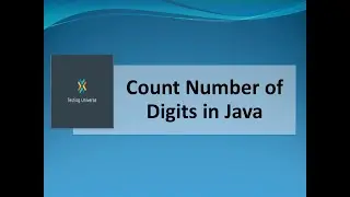 Java Program to Count Number of Digits | Count Number of Digits in a Given Number