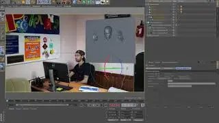 Уроки Cinema 4D: урок Cinema 4D  голова из стены
