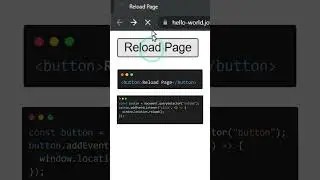 Reload Page using JavaScript