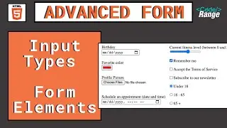 [HTML-Tutorial-20] Advanced HTML Form | Input Types & Form Elements | Web Development for Beginners