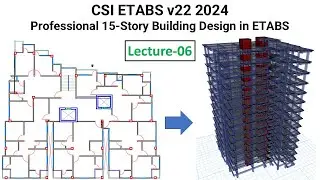 6. CSI ETABS v22 2024: Professional 15-Story Building Design in ETABS -Define Concrete properties