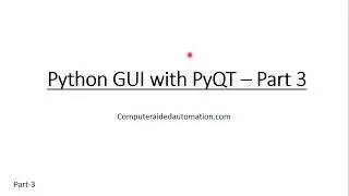 Python GUI with PyQT5 : Insert Button - Part 3