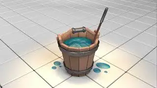 Wooden Bucket Cinema 4d