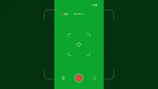 Modern Camera UI Recording Mobile Video | iPhone Green Screen Effect 