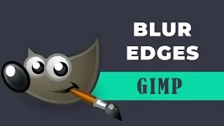 How to blur edges of an image in GIMP