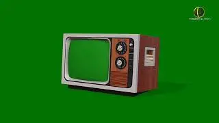 Old Television Green Screen HD