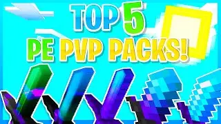 TOP 5 MCPE PVP TEXTURE PACKS! (High Res Green Pack) (Minecraft Bedrock)