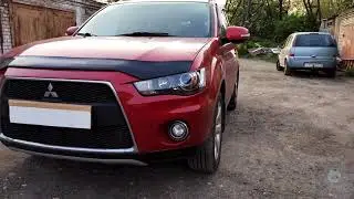 Mitsubishi Outlander ремонт фар + BI LED