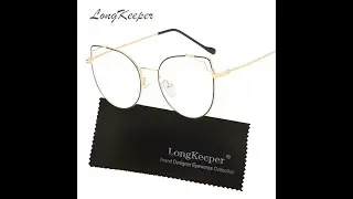 Longkeeper студенческие литературные очки кошачий глаз винтажная металлическая оправа корейские