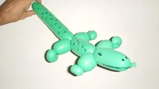How to make balloon crocodile