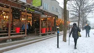 Montreal Snow Walk | Fantastic Snowfall in Monkland Village | Winter in Canada 2021