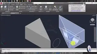 Autocad 3d Modeling | autocad 2017 tutorial full | Interfere | Slice | Thicken | Lesson 52