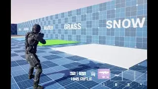 Unreal Engine 5 Sci-Fi Shooter: Footstep Sounds & Particles