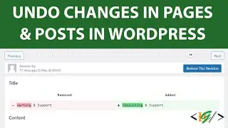 How to Undo Changes in WordPress with Post and Page Revisions