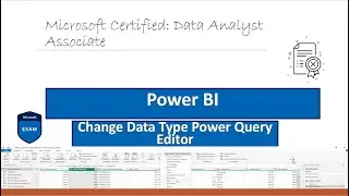 Change Column Data Type Power Query Editor Power BI