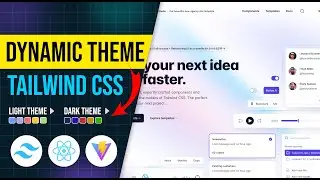 Tailwind CSS - Light or Dark Theme | Dynamic Theme switcher based on system preferences & user input