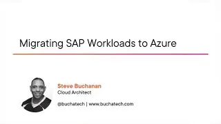 Azure Skills: Migrating SAP Workloads to Azure Course Preview