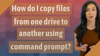 How do I copy files from one drive to another using command prompt?