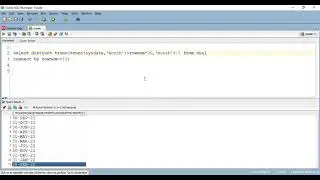 Oracle SQL - Generating Dates between two date ranges - Vusale Babayeva