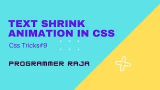Text shrink animation in css || css tricks#9 || #shorts ||#youtubeshorts