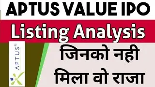 Aptus Value IPO Listing Analysis | Aptus Value IPO | IPO Listing Analysis | IPO Listing Update | IPO