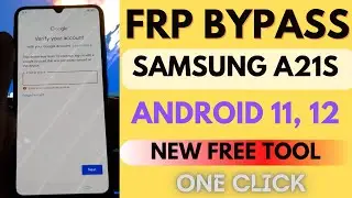 Samsung A21s FRP Bypass Tool Free One Click Google Unlock Free