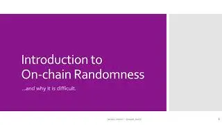 Introduction to On-Chain Randomness: Algorand, Ethereum & NEAR