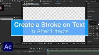 Add Stroke to Text in After Effects