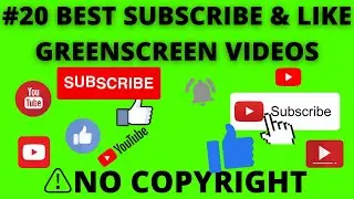 Top 20 Best Subscribe and Like Green screen videos || Subscribe green screen || Subscribe animation