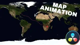 How to make a Map LINE ANIMATION in DaVinci Resolve 18