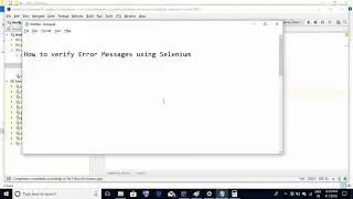 Selenium Interview Question: How to verify error messages using Selenium