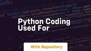 python coding used for