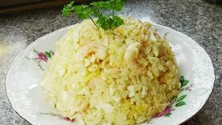 САЛАТ С КРЕВЕТКАМИ И РИСОМ