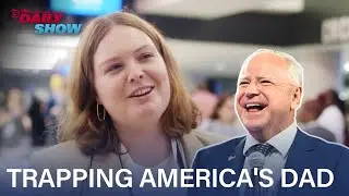 Grace Kuhlenschmidt Puts Out the "Dad, I Need Help" Signal for Tim Walz at the DNC | The Daily Show