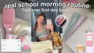 Y11 BACK TO SCHOOL MORNING ROUTINE *last ever first day back 🩷