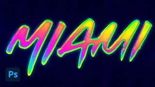 How to Create a Vivid Neon Chrome Text Effect in Photoshop