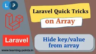 Arr::except() - Hides key / value pairs from an array | Array functions | Laravel Tutorial