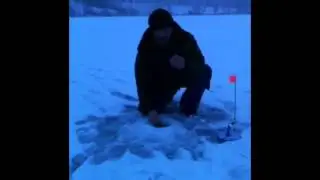 Ловля щуки зимой на жерлицу. Красивая Меча.