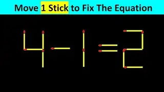 Matchstick Puzzle - Fix The Equation #matchstickpuzzle #simplylogical