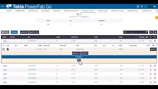 Tekla PowerFab Go: Are you using the latest Cut List interface?